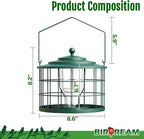 Squirrel Proof Bird Feeder, Metal Cage Bird Feeder - Image 7