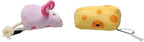 Pearhead Hide and Squeak Teaser Cat Toys, Crinkle and Rope Catnip Mouse and by Pearhead