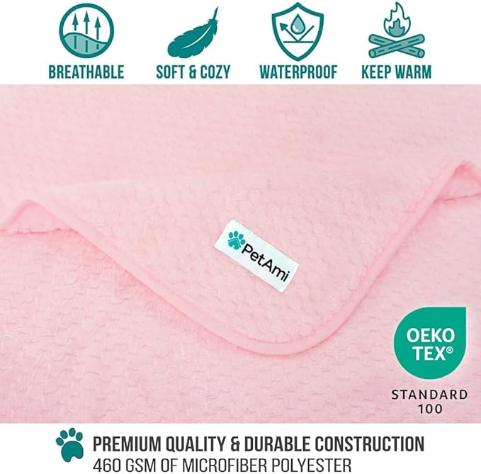 PetAmi Waterproof Dog Blanket, Leakproof Puppy Blanket - Image 3