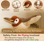 Flappy Flying Bird Cat Toy – Interactive Flapping & Chirping Bird Toy - Image 2