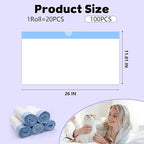 100 Count 26" x 11.8" Cat Litter Box Liners - Image 2