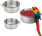 Bird Feeding Dish Cups 3 Pack Parrot Food Bowl Cage by ToLanbbt