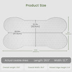 Dog Food Mat Anti-Slip Silicone Dog Bowl Mat Thicker Pet Placemat Waterproof - Image 2