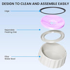 Dog Small Animals Water Bowl No Spill 70oz/2L Large Capacity Dispenser Non Slip - Image 3