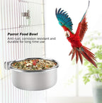 Parrot Feeding Bowls, Bird Cage Cups Holder - Image 6