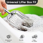 Cat Litter Scoop, Metal Cat Scooper, Plastic Handle Scoop, Sifting Shovel - Image 6