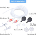 HITOP Dual Outlet Aquarium Electric Air Pump, Whisper Adjustable Fish Tank - Image 2