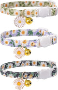 Cat Collar Breakaway with Bells, 3 Pack Safety Adjustable Pet Collars by Bencacawinstyle