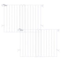 Babelio Baby Gate for Stairs, Kitchen & Doorways, No Bottom Bar| Easy by BABELIO