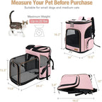 Lekereise Pet Carrier Backpack Expandable Cat Backpack Carrier - Image 2