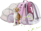Dual Expandable Cat Backpack Carrier, Fit up to 20 lbs, Expandable Pet Carrier by halinfer