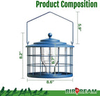 Squirrel Proof Bird Feeder, Metal Cage Bird Feeder - Image 7