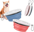 Pawaboo Collapsible Dog Bowls 2 Pack, Silicone Feeding Watering Bowls by Pawaboo