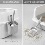4-in-1 Cat Litter Scoop with Holder, Cat Litter Box Organizer Cleanup Kit - Image 7