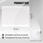 6PCS Cat Litter Box Pee Shields, Transparent Easy Clean Splash Guard - Image 2