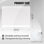 4PCS Cat Litter Box Pee Shields, Transparent Easy Clean Splash Guard - Image 2
