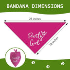 Pretty Girl Dog Bandana Funny Birthday Dog Bandana - Image 2