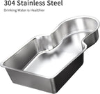 RIZZARI Stainless Steel Pet Water Feeder: 10L Gravity Leak-Proof Auto Refill - Image 5