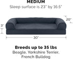 Furhaven Orthopedic Dog Bed for Medium/Small Dogs w/ Removable Bolsters & - Image 2