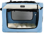 Large Cat Carrier Collapsible Travel Dog Crate Portable Soft-Sided Pet Kennel - Image 3