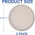 Arespark Cat Food Mat, Round Eating Plates Tray - Image 8