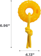 Outward Hound Gummiez Peach Ring 2-in-1 Dental Dog Chew Toy and Treat Stuffer - Image 7