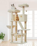 Taoqimiao Cat Tree 57.5-Inch, Cat Tower by Taoqimiao