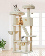 Taoqimiao Cat Tree 57.5-Inch, Cat Tower by Taoqimiao