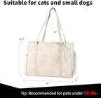 Stylish Dog Purse Carrier, Leather Pet Carrier Bag - Image 2