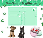 Green Throw Dog Blanket for Puppy Gifts, Dog Stuff Used for Pet Beds, Washable - Image 7