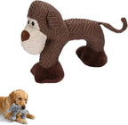 Xcho Linen Safari Companions Squeaky Dog Chew Animals Indestructible Dog Chew by Unknown