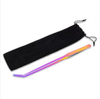 Mandala Crafts 15 Inches Rainbow Stainless Steel Curved Aquarium Tweezers - Image 4