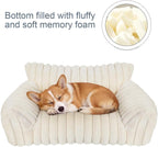 Cute Dog Cat Couch for Medium Large Dogs, Fluffy Pet Sofa Dog Couch Bed - Image 3