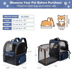 Lekebobor Extra Large Cat Backpack Carrier Expandable Pet Carrier Backpack - Image 2