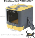 Upgraded Fully Enclosed Cat Litter Box - Image 2