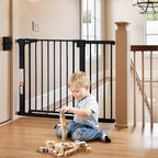 COMOMY 30" Tall Baby Gate for Stairs Doorways, Fits Openings 29.5" to 43.3" Wide by COMOMY