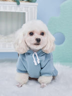QWINEE Basic Dog Hoodie Sweatshirt Puppy Sweater Warm Cat Costumes Pet Clothes - Image 6