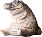 Mini Alligator Baby Statue Ornament, Cute Resin Crocodile Figurine, Tea Pet by BWWNBY