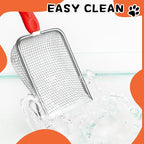 Cat Litter Scoop, Sturdy Litter Cleaner Corner Shovel, Stainless Steel Mesh - Image 6