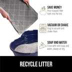 GORILLA GRIP Cat Litter Box Mat, Water Resistant, US Designed Kitty Litter - Image 5