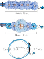 2 Pack Cat Collar Pink Floral - Image 2