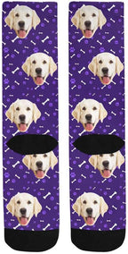 MyPupSocks Custom Personalized Photo Pet Face Socks, Cat and Dog Tracks Paws - Image 6