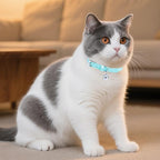 PUPTECK 2 PCS Soft Genuine Leather Cat Kitten Collar - Image 2