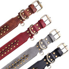 Spiked Dog Collar Soft Pu Leather Mushrooms Rivet Spike Studded Puppy - Image 3