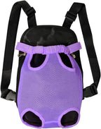 FEimaX Dog Carrier Backpack Pet Legs Out Front Cat Travel Bag, Adjustable Puppy - Image 2