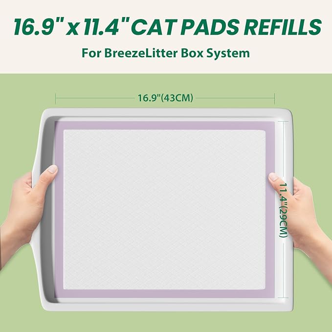 IMMCUTE Multi-Cat Litter Pads 16.9" X 11.4", 30 Ct, Odor Control, Thickened - Image 2