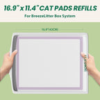 IMMCUTE Multi-Cat Litter Pads 16.9" X 11.4", 30 Ct, Odor Control, Thickened - Image 2