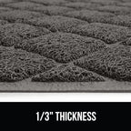 GORILLA GRIP Cat Litter Box Mat, Water Resistant, US Designed Kitty Litter - Image 9