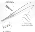 FEITA Extra Long 15 Inch Tweezer Stainless Steel Curved Tip - Image 2
