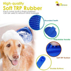 4 Pack Dog Grooming Brush, Premium Soft Silicone Pet Bath Brushes - Image 3